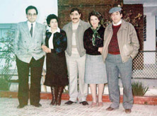 Con sus hermanos: Mari, José Luís, Angelitas y Juan